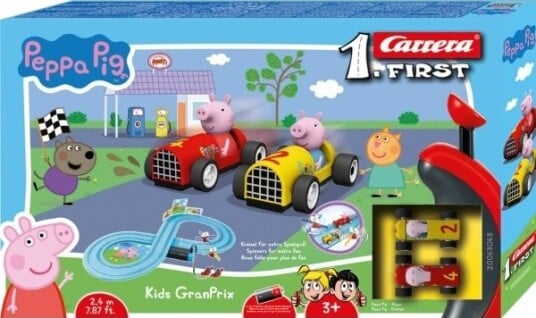 Carrera First Peppa Pig Kids Granprix Racingkjøretøy Og Banesett 3 År Flerfarget Carrera First Peppa Pig Kids Granprix Racingkjøretøy Og Banesett 3 År Flerfarget