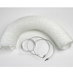 Eico Kanalsett Ø152 mm 2 meter, Hvit plast