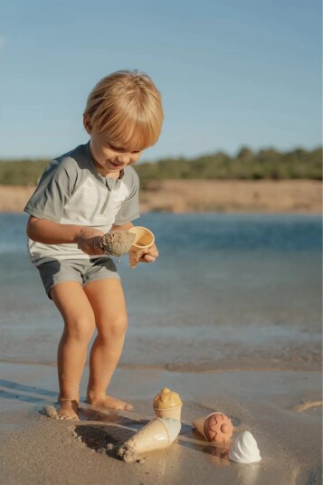 Little Dutch Ice Cream Beachset 9Pcs Cream One Size