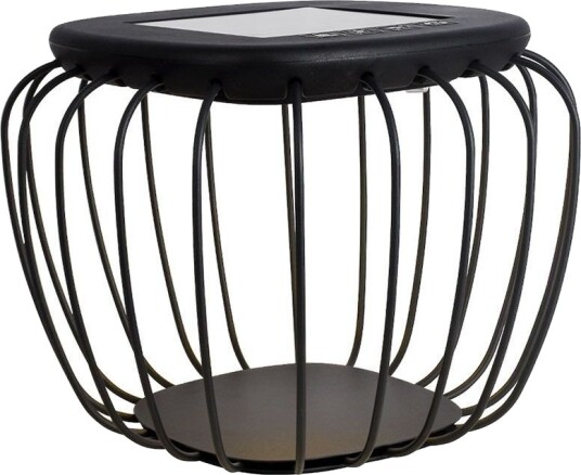 1W Solara designer hage/bordlampe Solcelle IP44 120lm 3000K+6000K grå lanterneformet Kulør : CCT Varm til Kald Hvit