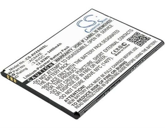 Archos 64 Xenon batteri (3400 mAh 3.8 V, Sort) Archos 64 Xenon batteri (3400 mAh 3.8 V, Sort)