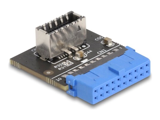 Delock Usb 5 Gbps Adapter Post-Kontakt Til Intern Usb Type-E-Nøkkel A-Kontakt Vinklet