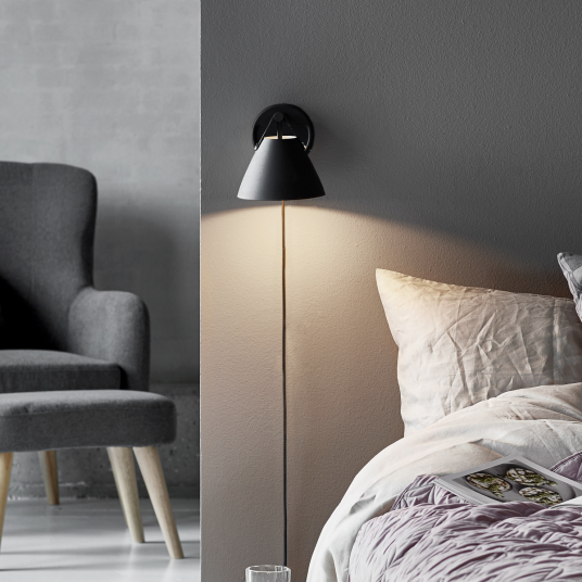 Strap vegglampe Svart Svart Strap vegglampe Svart Svart