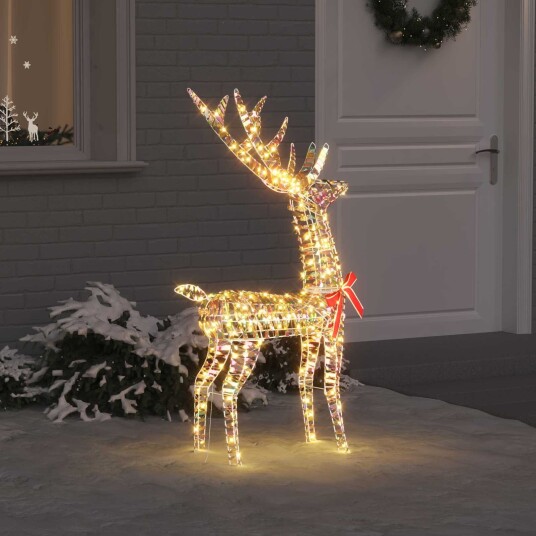 3D reinsdyr Varmhvit 128 cm PET 3D reinsdyr Varmhvit 128 cm PET