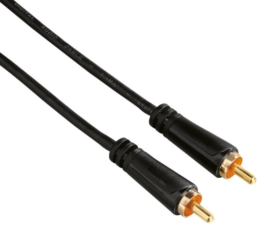 Hama 1,5m Koaksial Lydkabel RCA Svart Hama 1,5m Koaksial Lydkabel RCA Svart