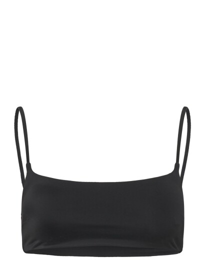 Weekday Scoop Neck Bikini Top Black S
