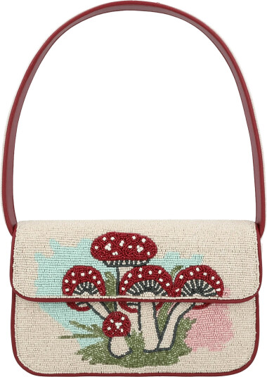 Staud Tommy Beaded Shoulder Bag   Multi/patterned   ONE SIZE