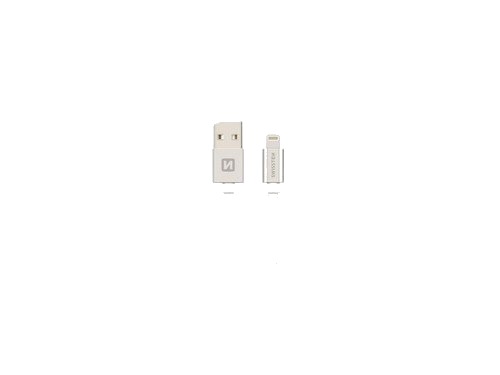 Swissten 71523103, 0,2 M, Usb A, Lightning, Hankjønn, Hankjønn, Sølv