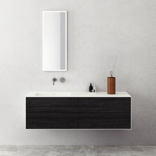 Copenhagen Chic 160L Corian® røkt svart eik