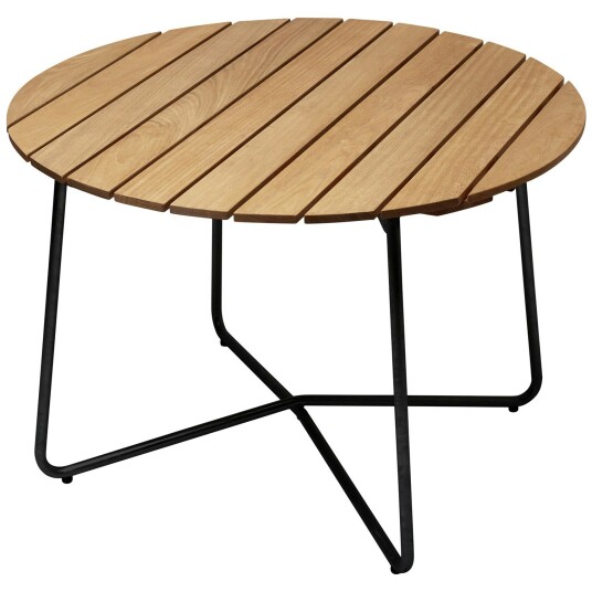 Grythyttan Stålmöbler Grythyttan Stålmöbler 9A Bord Ø100 cm Oljet Eik / Sort