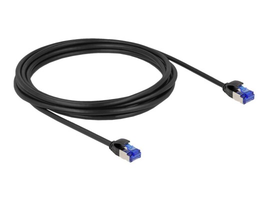 Delock 3m RJ-45 Koblingskabel Cat 6A Svart - U/Ftp