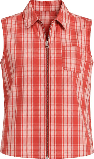 Planet Nusa Flora1 Zip Waistcoat Orange XS