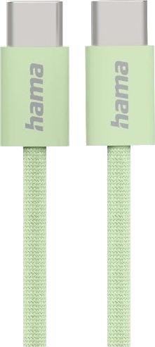 Hama Fabric 1 M Usb C Usb C Usb 2.0 0,48 Gbit/S Grønn