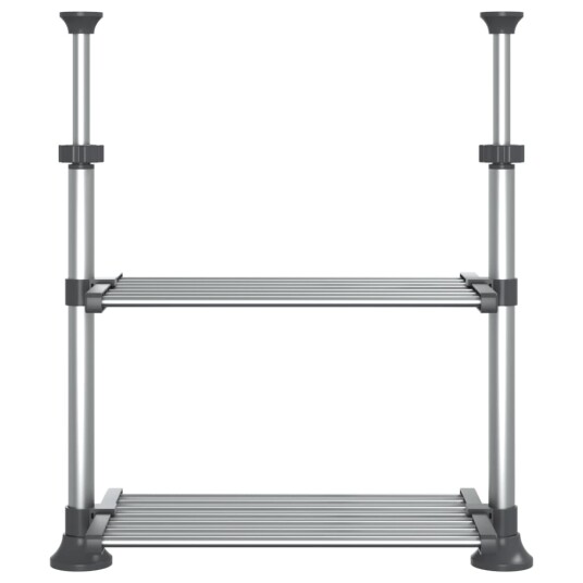 vidaXL Kjøkkenhylle 50x25x(50-70) cm aluminium vidaXL Kjøkkenhylle 50x25x(50-70) cm aluminium