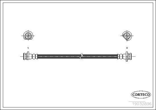Bremseslange CORTECO 19032986