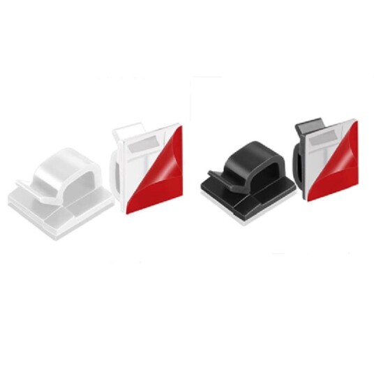INF Selvklebende kabelholder 50 stk Flerfarget