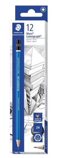 Staedtler Pencil Mars Lumograph 2H 12 pcs