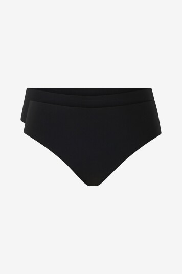Zizzi   Stringtruser Seamless G string 2 pakning   Svart