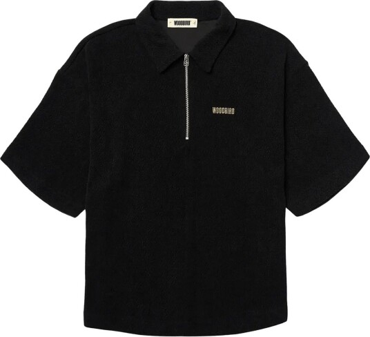 Woodbird Wbhiro Ss Jiu Zip Polo Black M