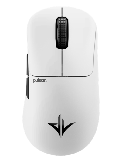 Pulsar Pro Series JV-X Medium trådløs gamingmus med 32K DPI og XS-1-sensor Hvit