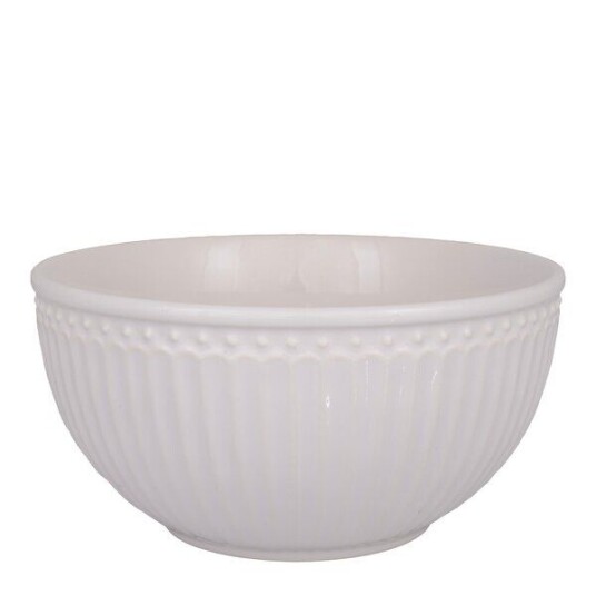 GreenGate   Everyday Alice serveringsskål 0,9L hvit