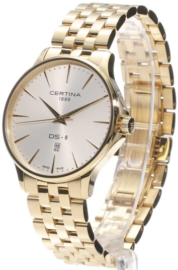 Certina Herreklokke C045.410.33.361.00 Ds 8 Champagnefarget/Gulltonet