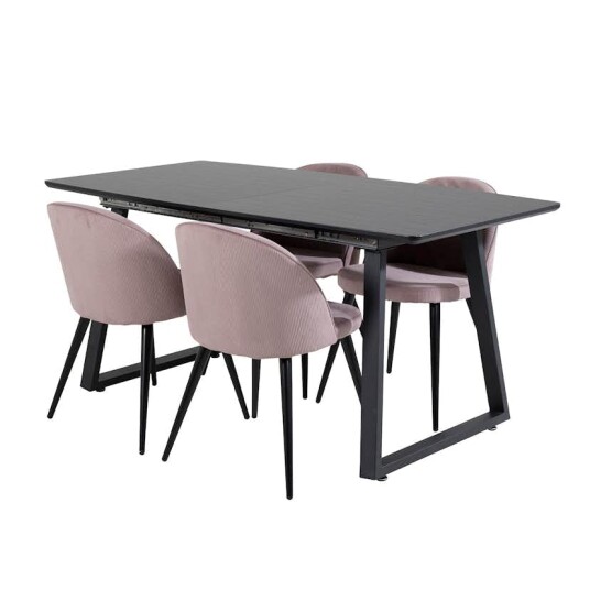 Venture Home Spisegruppe Venture Home Ina med 4 Valentina Stoler Manchester GR20352