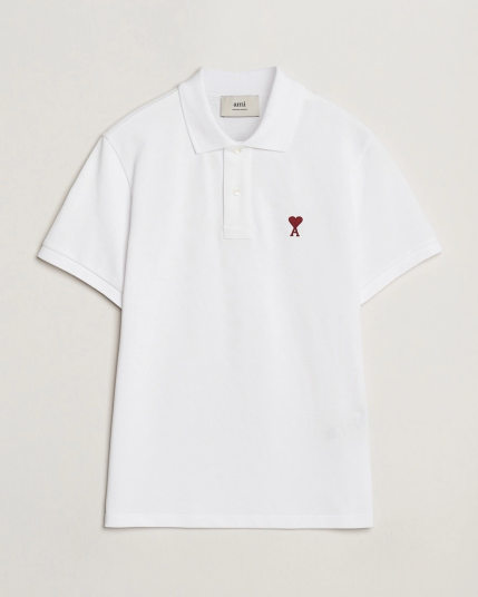 AMI Heart Logo Polo White AMI Heart Logo Polo White