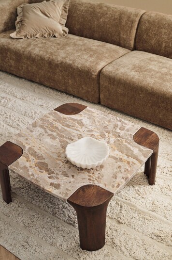 Ellos Home Salongbord Leonina 80x80cm Brun