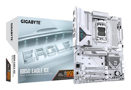 Gigabyte B850 EAGLE ICE Hovedkort med AMD AM5 Sokkel og DDR5 RAM