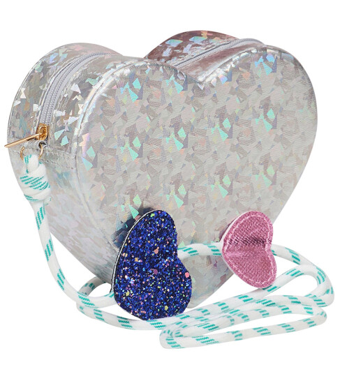 Mimi & Lula Cross Body Bag - Mega Sparkle Heart Enchanted - Silver - ONE SIZE Mimi & Lula Cross Body Bag - Mega Sparkle Heart Enchanted - Silver - ONE SIZE
