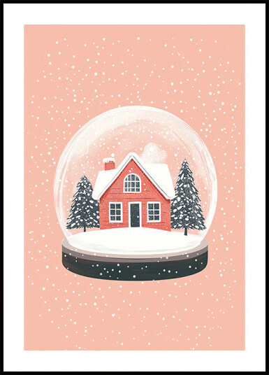 Christmas Ornament Glass Illustration Plakat Plakat / 50x70cm