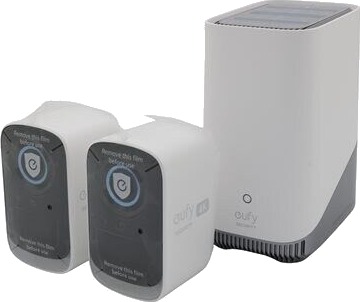 Eufy eufyCam 3C 4K Overvåkningskamera 2-Pakke Utendørs og Innendørs