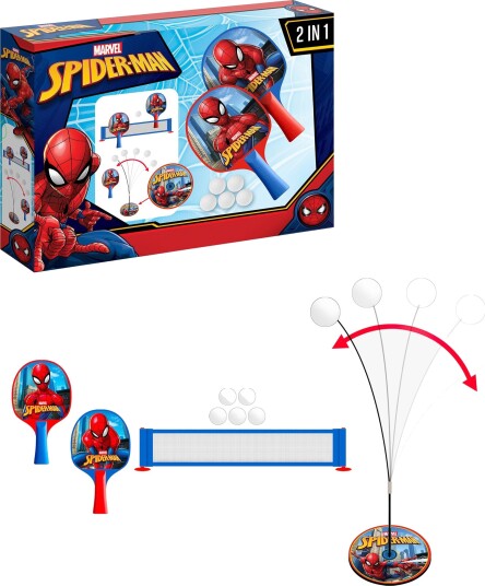 Marvel Spider-Man 2-I-1 Bordtennissett