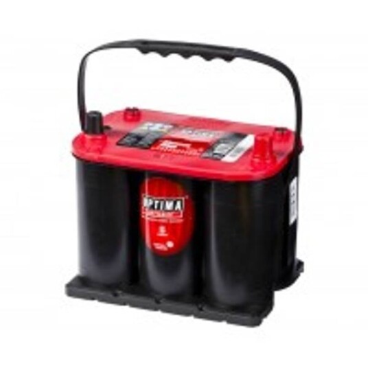 Optima AGM Red Top 12Volt 44AH Høgre +pol.