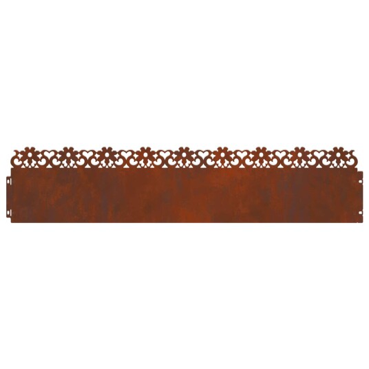 vidaXL Plenkanter 30 pcs Rusten 103 x 0,05 x 22 cm Cortenstål