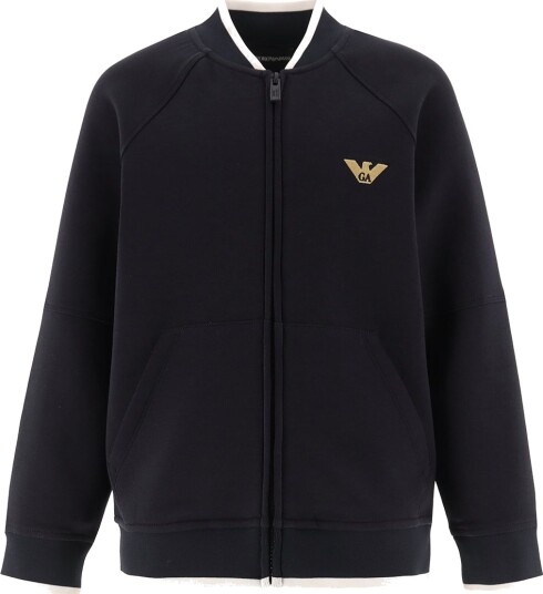 Emporio Armani Cardigan Navy m. Slange Emporio Armani 14 år 164 Cardigan Blå