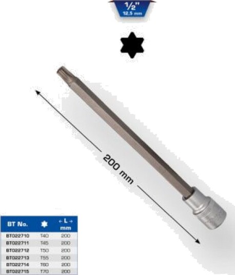 Ks Tools Werkzeug-Maschinen Gmbh 1/2" Torx-Bitssokkel, 200 Mm Lang, T70 (Bt022715) Ks Tools Werkzeug-Maschinen Gmbh 1/2" Torx-Bitssokkel, 200 Mm Lang, T70 (Bt022715)