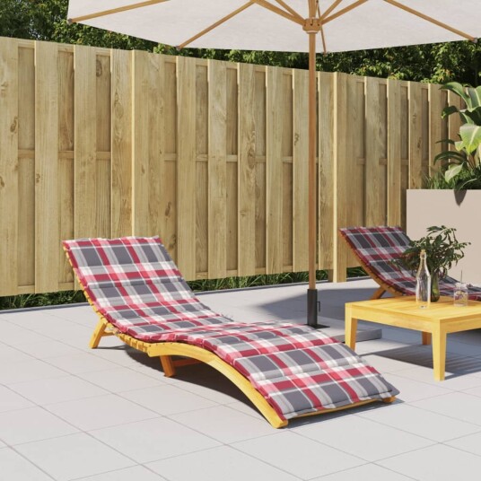 vidaXL red check pattern