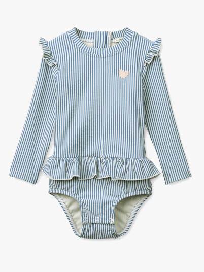 Liewood Sille Baby Seersucker Swimsuit Blue 86