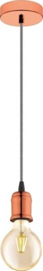 Eglo Yorth Oppheng E27 2 M Tern/Blank Kobber
