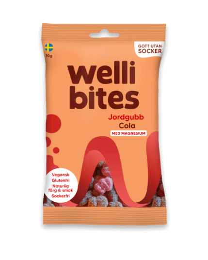 Wellibites Jordgubb & Cola 70g Wellibites Jordgubb & Cola 70g