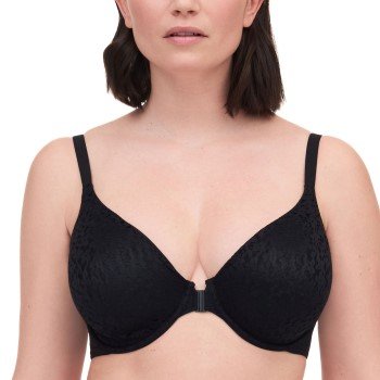 Chantelle BH EasyFeel Norah Front Closure Bra Svart nylon D 75 Dame Chantelle BH EasyFeel Norah Front Closure Bra Svart nylon D 75 Dame