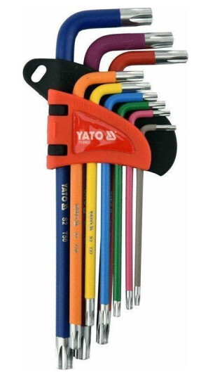 Yato Torx Pip Nøkkel 9 Stk. T10-T50 05633 Yato Torx Pip Nøkkel 9 Stk. T10-T50 05633