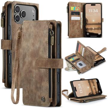 Caseme iPhone 17 Pro Max C30 Multifunksjonell Lommebok deksel   Brun