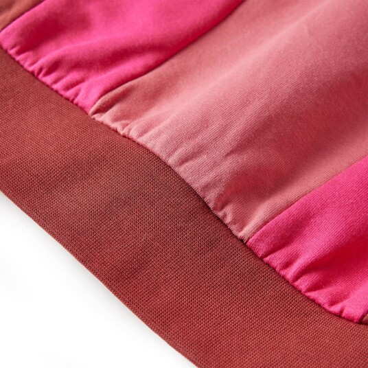 vidaXL Barnegenser fargeblokk rosa og henna 116