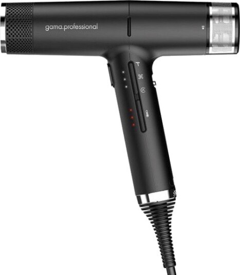 GA.MA iQ3 Hårføner - 1600W, Turbo-funksjon, Avtakbart filter - Svart