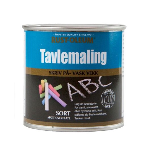 Rust Oleum Mathys Tavlemaling Sort Matt 250 Ml Rust Oleum Mathys Tavlemaling Sort Matt 250 Ml