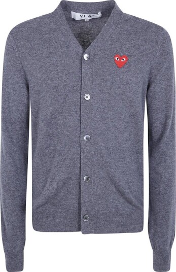 Comme des Garçons Play Herre Strikkevarer Grå M,