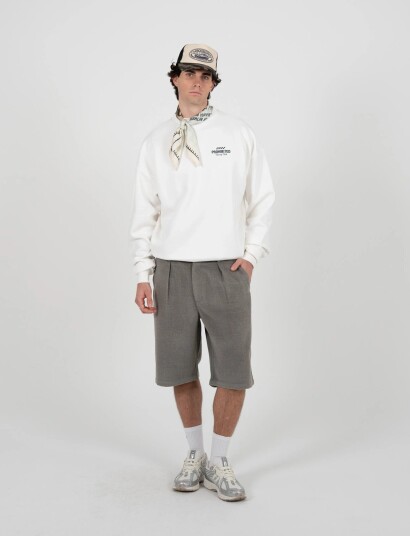 Prohibited In A Rush Crew Neck Off White Cream XL Prohibited In A Rush Crew Neck Off White Cream XL